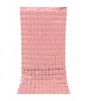 2 PCS 1x2M Square Rain Silk Door Curtain Birthday Party Background Wall Decoration(Rose Gold)