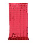 2 PCS 1x2M Square Rain Silk Door Curtain Birthday Party Background Wall Decoration(Red)