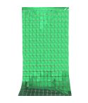 2 PCS 1x2M Square Rain Silk Door Curtain Birthday Party Background Wall Decoration(Green)