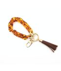 Keychain Ladies Acrylic Bracelet Jewelry(Brown)