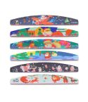 GJ0507 6 In 1 Nail Art Tools Polish Nails Scrub Strips(Christmas)