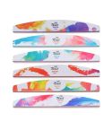 GJ0507 6 In 1 Nail Art Tools Polish Nails Scrub Strips(Watercolor)