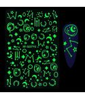 5 PCS TZ0290 Halloween Party Luminous Nail Stickers(01)