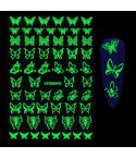 5 PCS TZ0290 Halloween Party Luminous Nail Stickers(03)