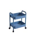 Trolley Storage Rack Multi-layer Movable Snack Rack(Blue)