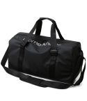 B-316 Large Capacity Glossy Waterproof Fitness Bag Luggage Bag(Black)