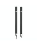 2 PCS Office Painting without Charging Cloth Head Disc Stylus Pen(Black)