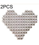 2 PCS Love Shape Background Wall Balloon Confession Wedding Decoration Balloon(Silver)