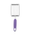 Tomato Luncheon Meat Slicer Non-slip Stainless Steel Fruit Cutter(Purple)