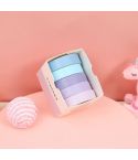 5 Boxes Student Printed Hand Account Tape Set(Macaron Solid Color 1)