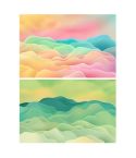 3D Double-Sided Matte Photography Background Paper(Dream Hills 1)