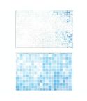 3D Double-Sided Matte Photography Background Paper(Blue Square)