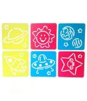 Children DIY Drawing Stencil Colorful Hollow Copy Board(H-03)