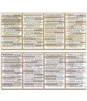 1 Sets Handbook DIY Vintage Text Sticker Material Pack(Brown)