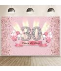 1.5x1m Cartoon Digital Birthday Balloon Party Scene Photographic Backdrop(MDT10410)