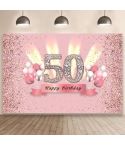 1.5x1m Cartoon Digital Birthday Balloon Party Scene Photographic Backdrop(Mdt11148)