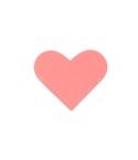 Mini Business Student Library Portable PU Leather Heart Shaped Bookmark(Rose Red)