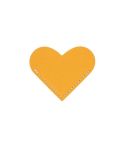 Mini Business Student Library Portable PU Leather Heart Shaped Bookmark(Ginger)