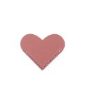 Mini Business Student Library Portable PU Leather Heart Shaped Bookmark(Light Purple)