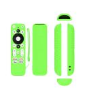 For ONN Android TV 4K UHD Streaming Device Y55 Anti-Fall Silicone Remote Control Cover(Luminous Green)