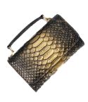 Multi-functional Chain Lady Cross-body Wrist Bag(Big Snake Pattern Dark Gold)