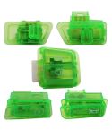 Motorcycle Headlight Horn Steering Switch Accessories(5 in 1 Green)