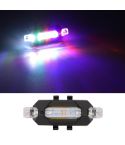Motorcycle Bicycle Charging Strobe Decorative Warning Tail Light(Color Light)