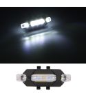 Motorcycle Bicycle Charging Strobe Decorative Warning Tail Light(White Light)