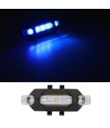 Motorcycle Bicycle Charging Strobe Decorative Warning Tail Light(Blue Light)