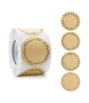 Kraft Paper Flower Plant Sticker Gift Packaging Decoration Sticker, Size: 5.0cm(B-92-50)