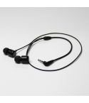 For Meta Quest 2 VR Glasses Ear-in Headset 3.5 Elbow Aluminum Earphones(Black)