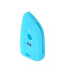 For BMW 1 Series X4/X2/XM5 2pcs Soft Silicone Remote Key Cover(Luminous Blue)