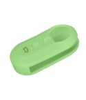 For Fiat 500 2pcs Folding 3 Button Remote Control Silicone Case(Apple Green)