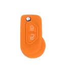 For Citroen C5/Elysee 2pcs Silicone Key Protector(Orange)