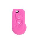 For Citroen C5/Elysee 2pcs Silicone Key Protector(Pink)