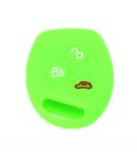 For Ford Transit/Focus 2pcs 3-Button Silicone Key Protector(New Green)