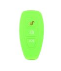 For Ford Focus/Mondeo 2pcs Folding Three-Button Key Protect Cover(New Green)