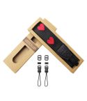 Embroidered Heart Pattern SLR Camera Strap Mirrorless Camera Love Lanyard(Girl Heart-B-Transfer)