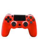 For PS4 Wireless Bluetooth Game Controller With Light Strip Dual Vibration Game Handle(Red)