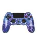 For PS4 Wireless Bluetooth Game Controller With Light Strip Dual Vibration Game Handle(Lightning)