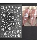 Gold Silver Manicure Stickers Imitation Metal Line Adhesive Nail Stickers(Stz-C033)