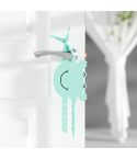 Silica Gel Door Closing Buffer Silent Lock Cover Door Clip Pad(Green Crab)