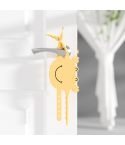 Silica Gel Door Closing Buffer Silent Lock Cover Door Clip Pad(Yellow Crab)
