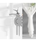 Silica Gel Door Closing Buffer Silent Lock Cover Door Clip Pad(Gray Crab)