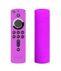 For Amazon Fire TV Stick 4K 2nd Remote Control Anti-Fall Silicone Protective Case(Purple)