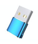 USB 2.0 Male To USB-C / Type-C Female Adapter, Support Charging & Transmission Data(Blue)