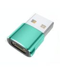 USB 2.0 Male To USB-C / Type-C Female Adapter, Support Charging & Transmission Data(Green)
