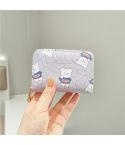 Mini Cartoon Cute Bear Print Multi-slot Anti-degaussing Card Holder(Purple)