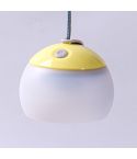 Retro Camping Lantern Rechargeable Haning Hook Night Light(Bright Yellow)