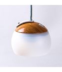 Retro Camping Lantern Rechargeable Haning Hook Night Light(Wood Grain)